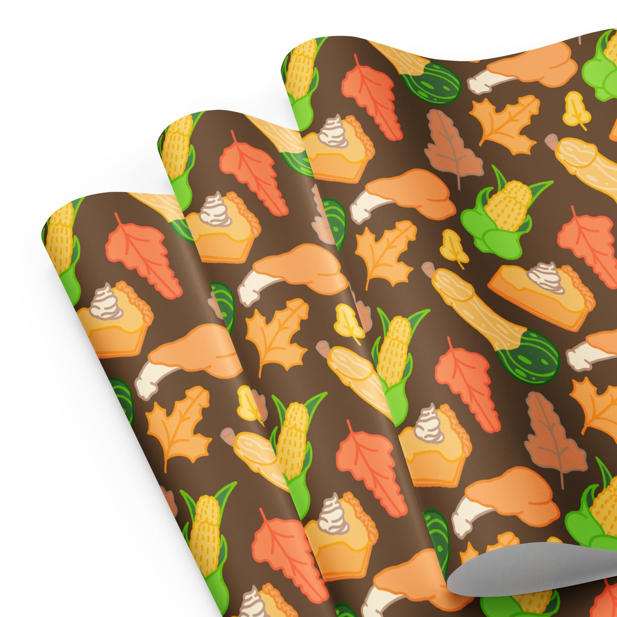 Thanksgiving Peens Pattern Wrapping Paper Sheets