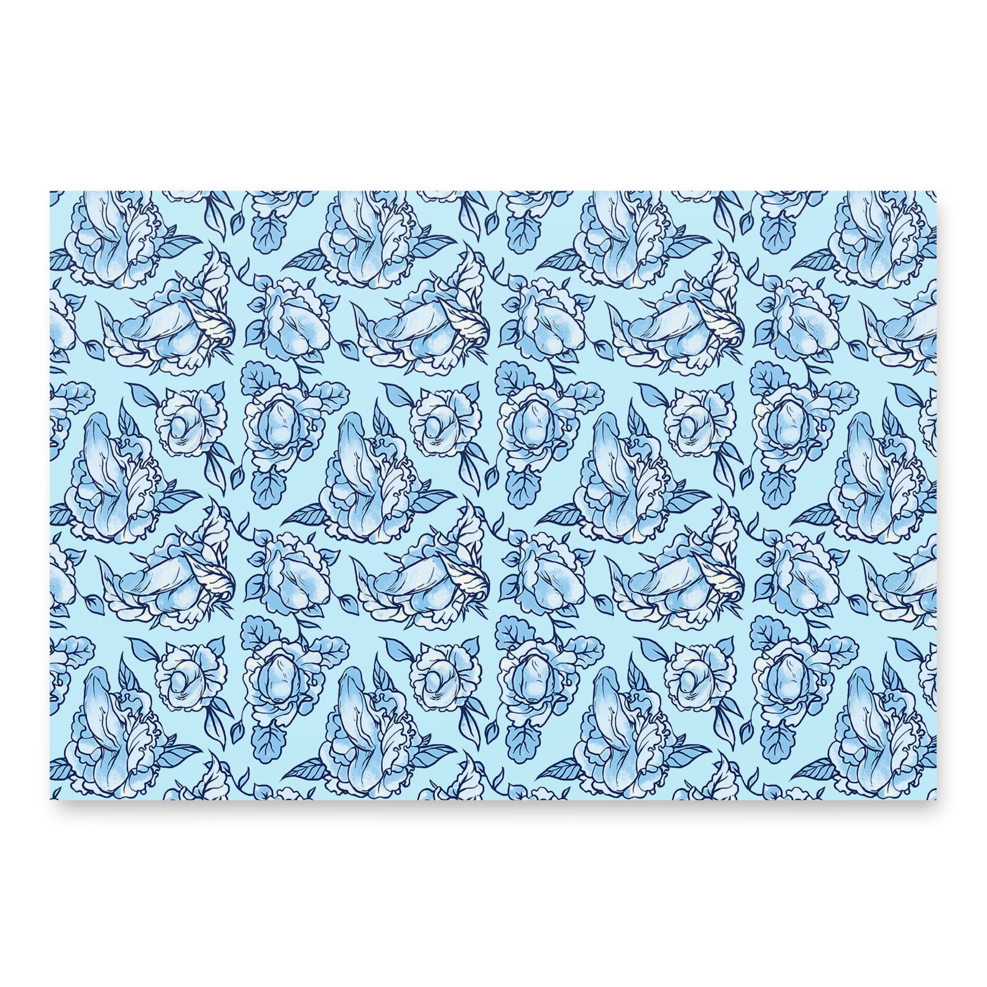 NSFW Penis Pattern Wrapping Paper Sheets