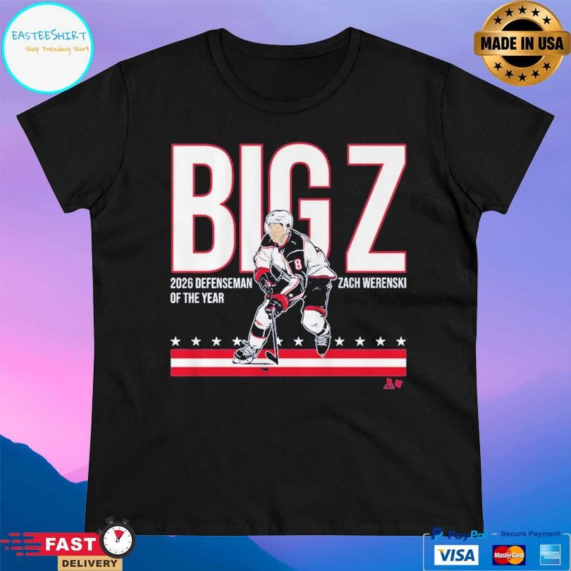 Zach Werenski Big Z 2026 Defenseman Of The Year Shirt