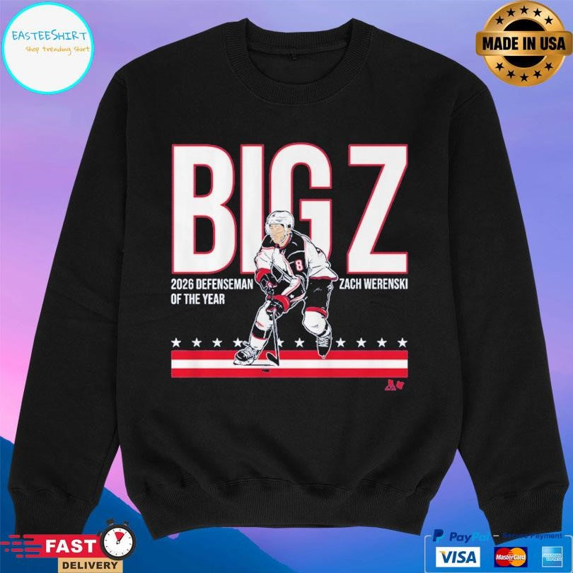 Zach Werenski Big Z 2026 Defenseman Of The Year Shirt